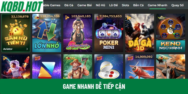 Game nhanh dễ tiếp cận